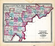 Washington, Athens, Meigs, Ohio State Atlas 1868